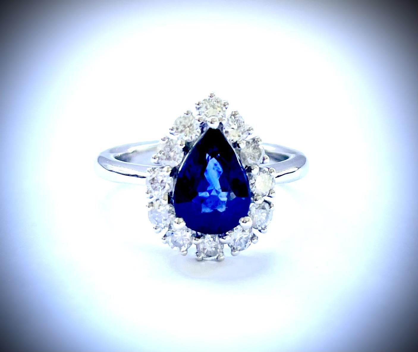 Sapphire ring — 2.04ct sapphire · 0.77ct diamond